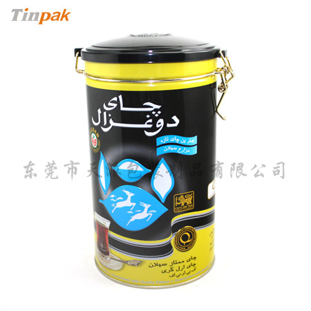 圆形苦荞香茶保健茶铁盒