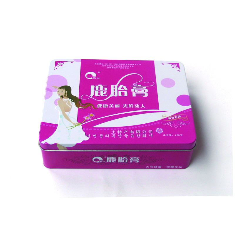 吉林特产鹿胎膏铁盒