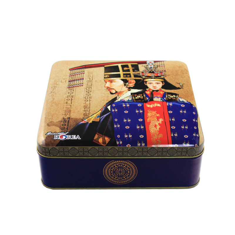 马口铁韩国大麦茶铁盒