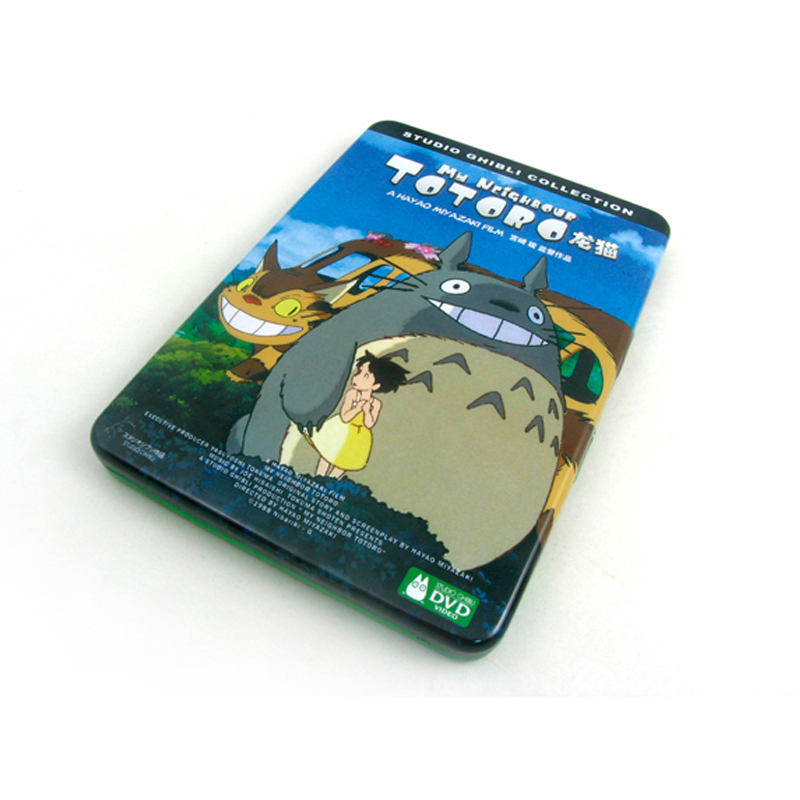 《龙猫》动画片DVD包装盒|国产动画片光碟包装铁盒