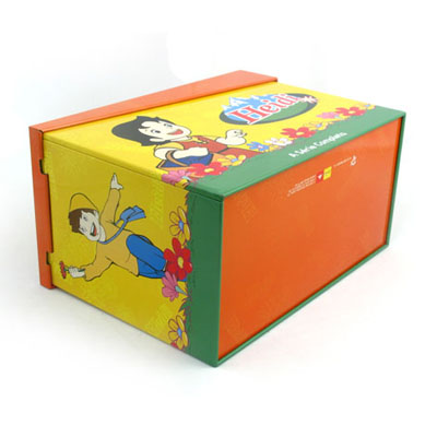 手挽式长方形国产动画片光碟包装盒马口铁盒