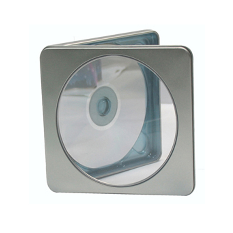 长方形开窗是动感音乐DVD包装盒银光铁铁盒