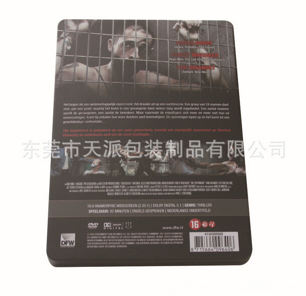 美国犯罪片DVD包装铁盒