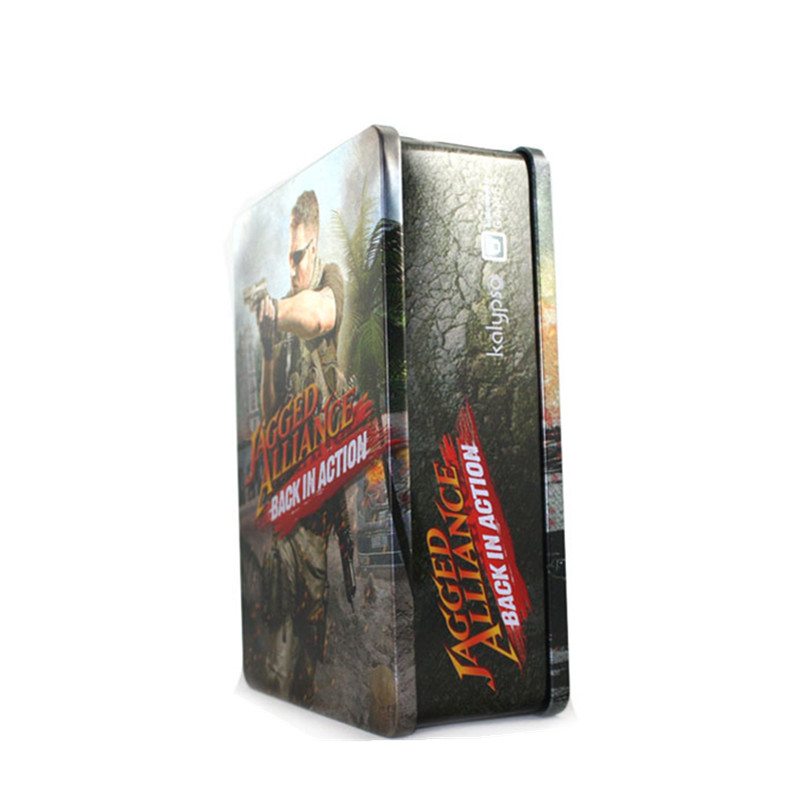 丛林射击类游戏DVD光碟包装铁盒