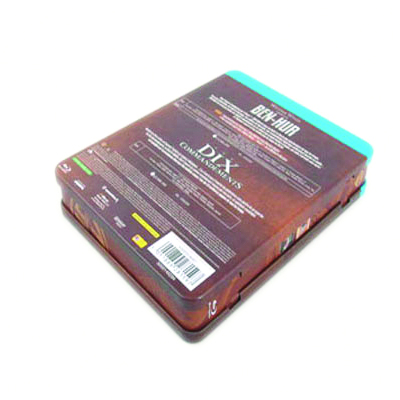 宾虚电影光碟包装马口铁铁盒 欧洲电影DVD光盘包装盒生产厂家