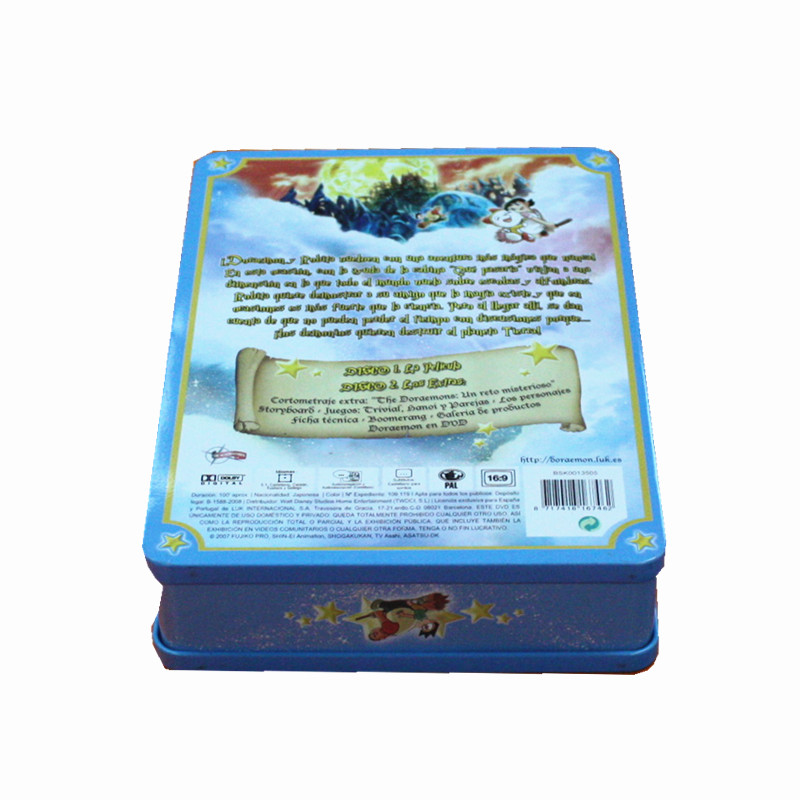 多啦A梦剧场版光碟包装铁盒 叮当猫动画片DVD铁盒定制