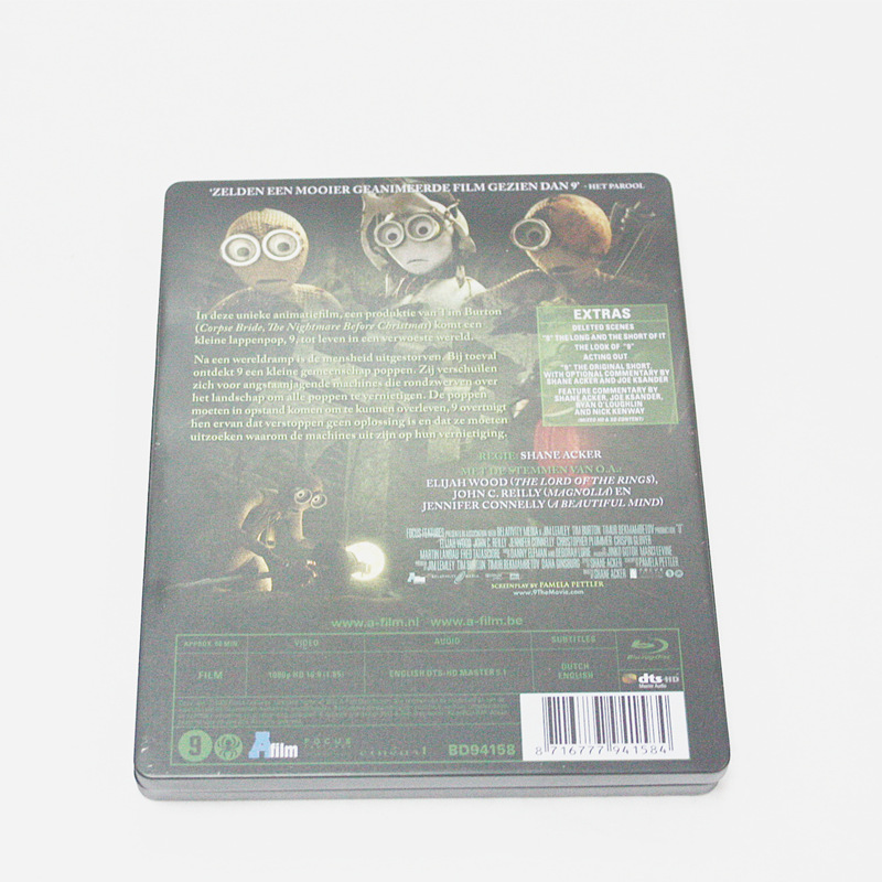 动画片DVD包装铁皮盒