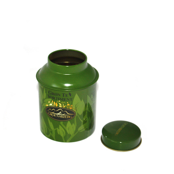 批发圆形绿茶茶叶铁罐