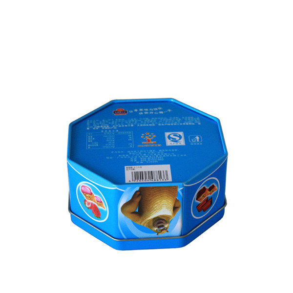 八角形休闲食品铁盒定制