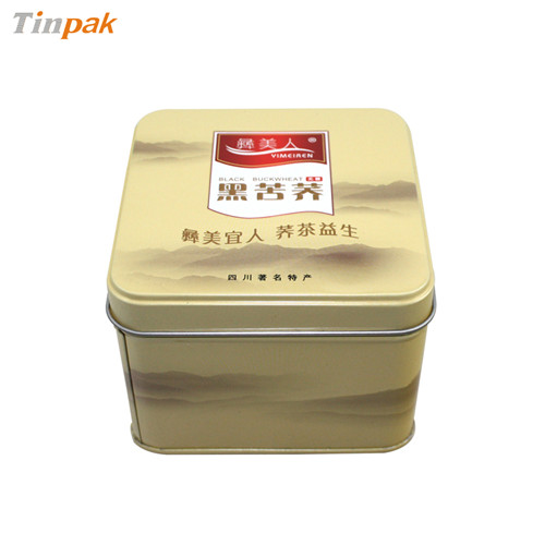 广州黑苦荞茶铁盒加工厂|马口铁黑苦荞茶盒子