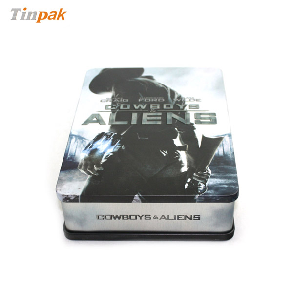 欧美热播电影DVD光碟包装铁盒 马口铁金属盒生产厂家