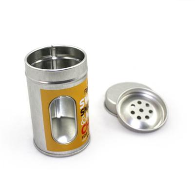马口铁圆形开窗牙签罐生产厂家