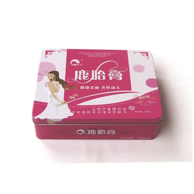 长方形女士保健品铁盒